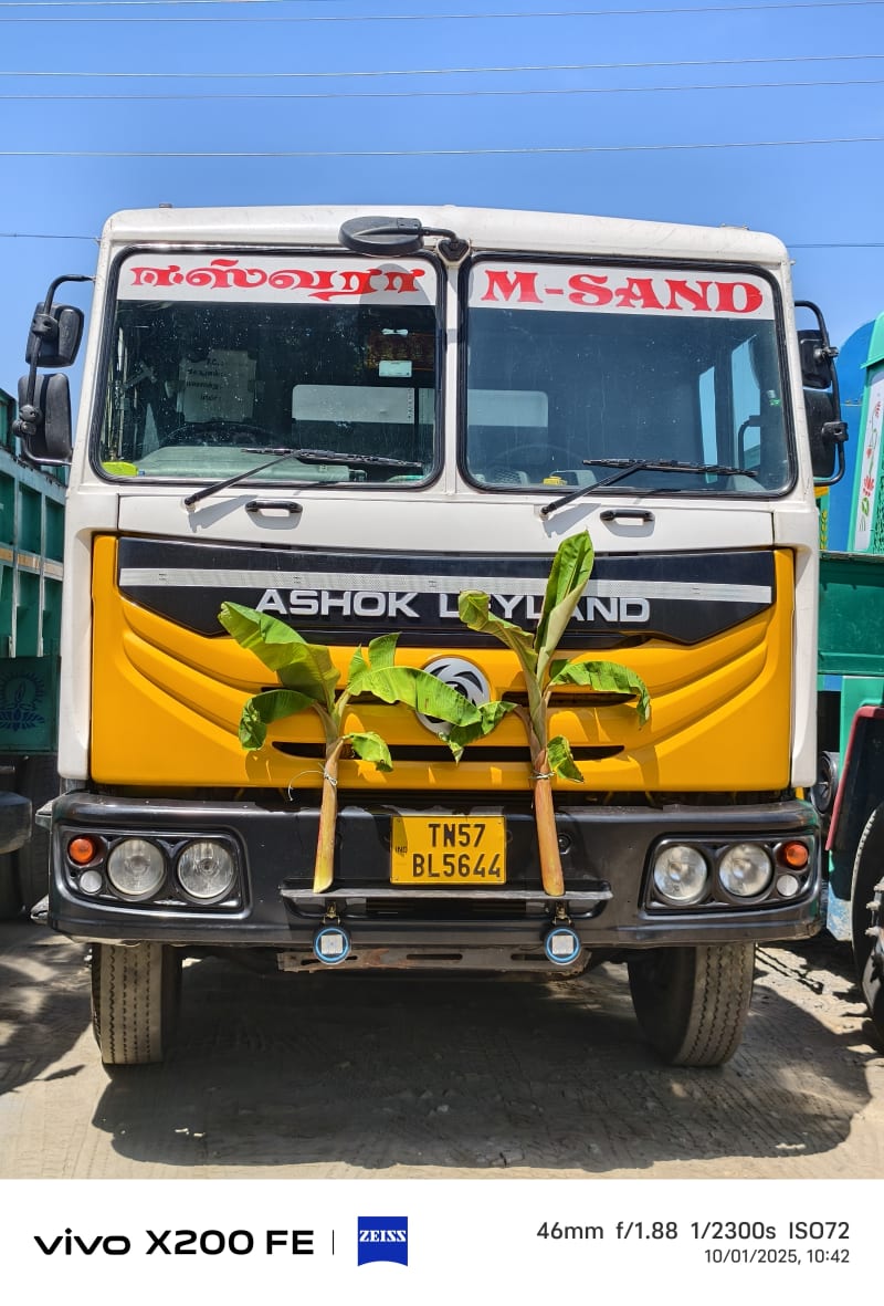 Tipper truck ready for delivery