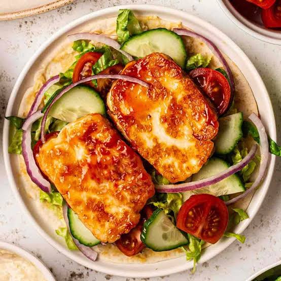 Halloumi Burger or Wrap