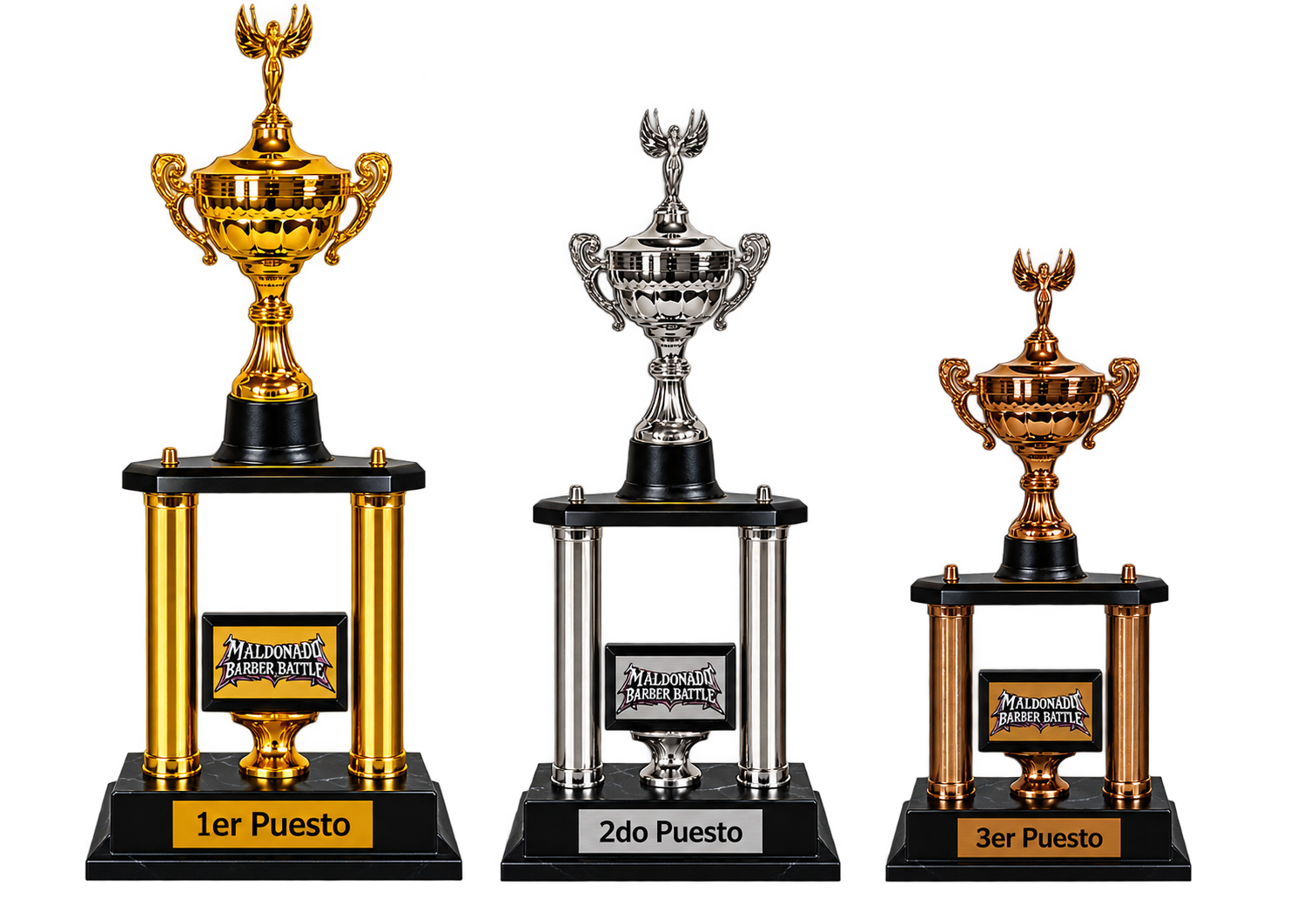 Trofeos 1º, 2º y 3º puesto
