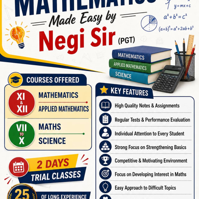 Mathematics Made Easy by Negi Sir