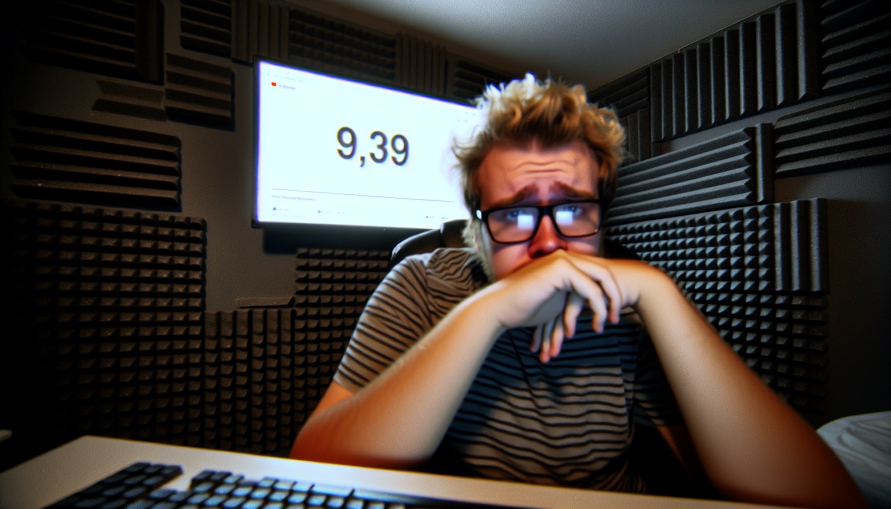 Frustrated YouTuber facing low view counts and burnout