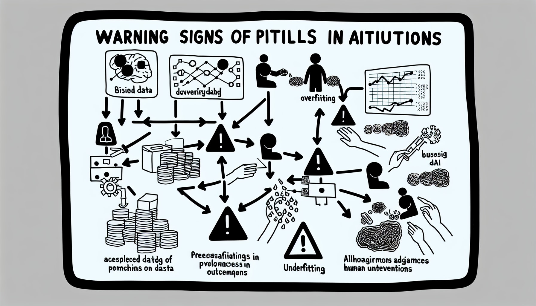 Visual warning signs of AI detection pitfalls