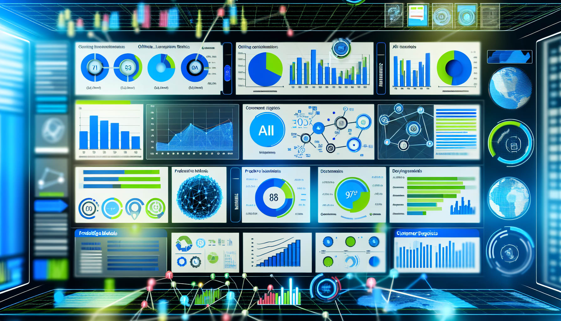 Dashboard illustrating AI-powered marketing analytics and insights