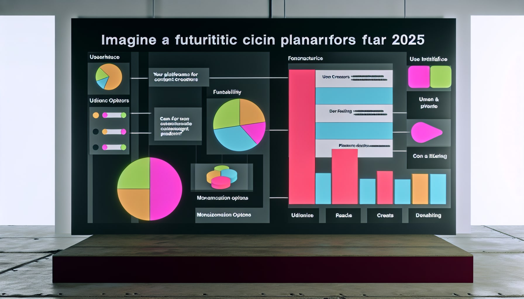 Comparison chart of top content creator platforms in 2025