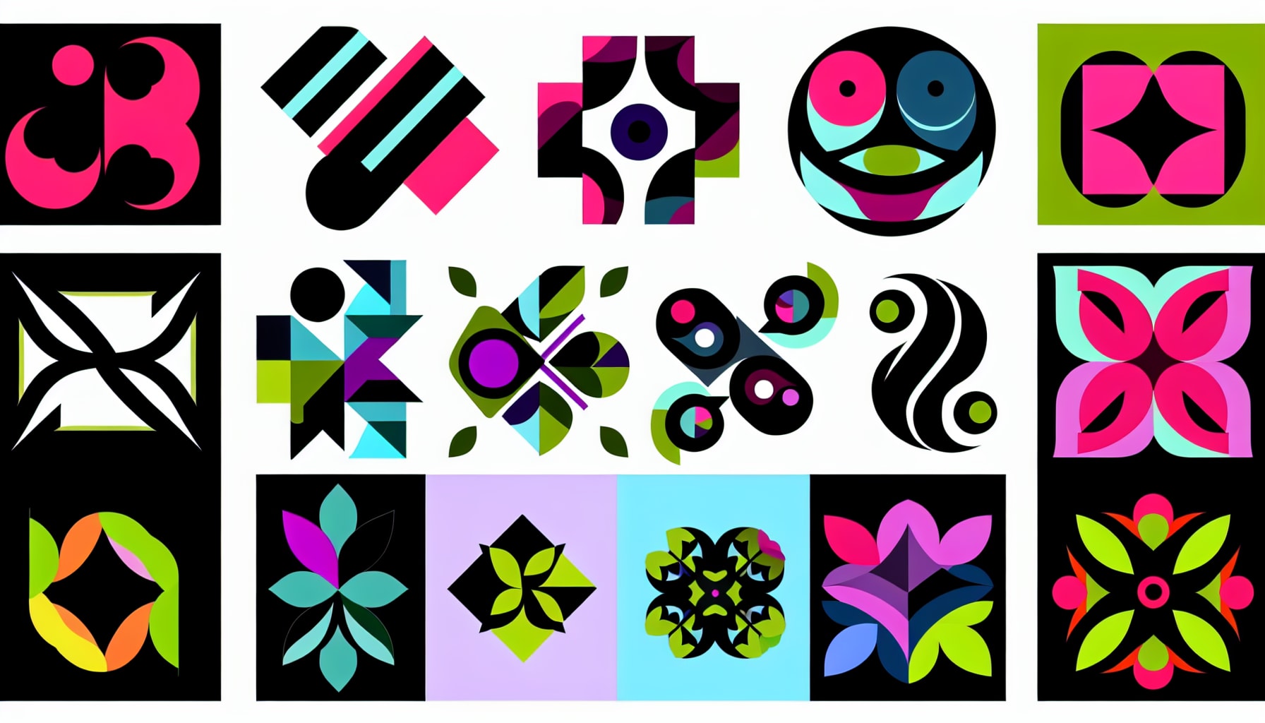 Examples of unique and memorable logos created by AI