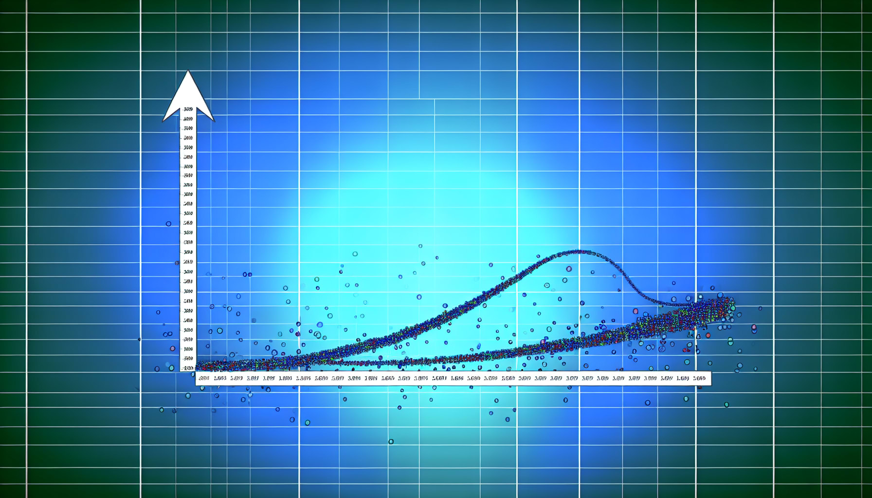 A graph showing that while long-tail keywords have lower individual search volume, their collective traffic is significant and highly targeted.