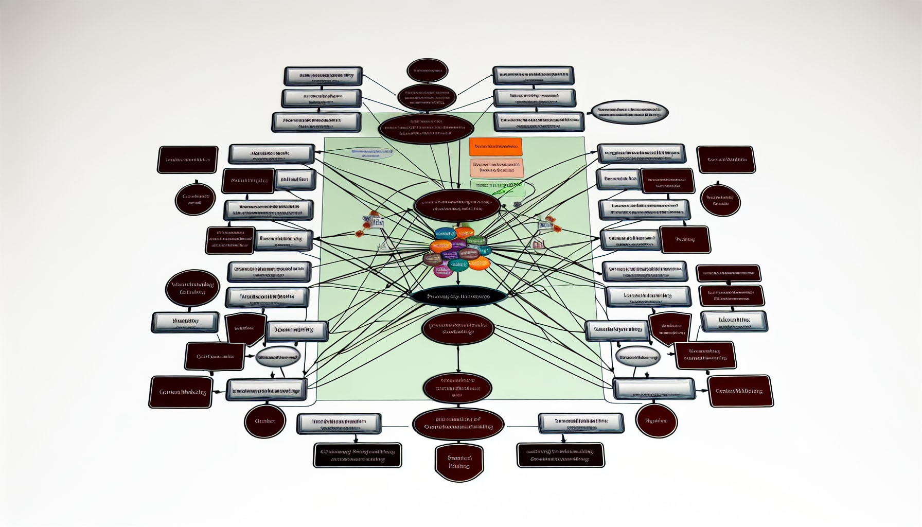 A conceptual diagram illustrating the intersection of new product categories and complex, technical SEO topics, leading to innovative content.
