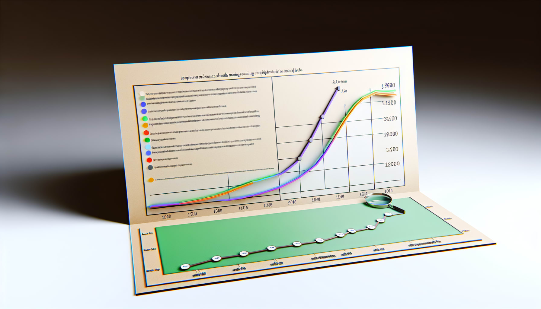 Graph showing SEO ranking improvement through internal linking