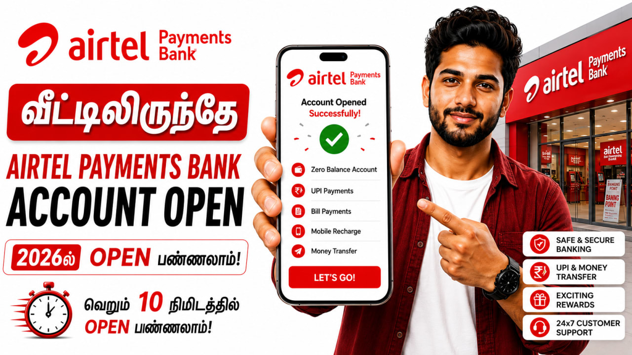 Airtel Payments Bank Account Open Tamil 2026