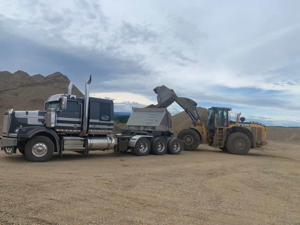 Gravel Sales and Hauling Fort St John Peaceland Oilfield Services
