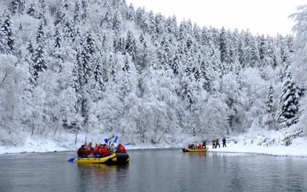 みなかみ冬ラフティング半日