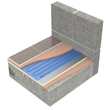 Underfloor Heating Mats Cutaway Image