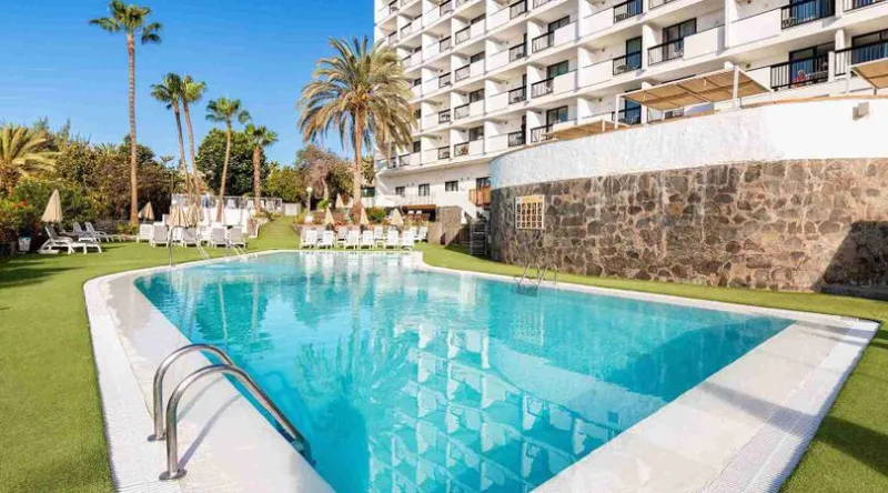 Hotel New Folias San Agust�n bassengomr�det p� Gran Canaria