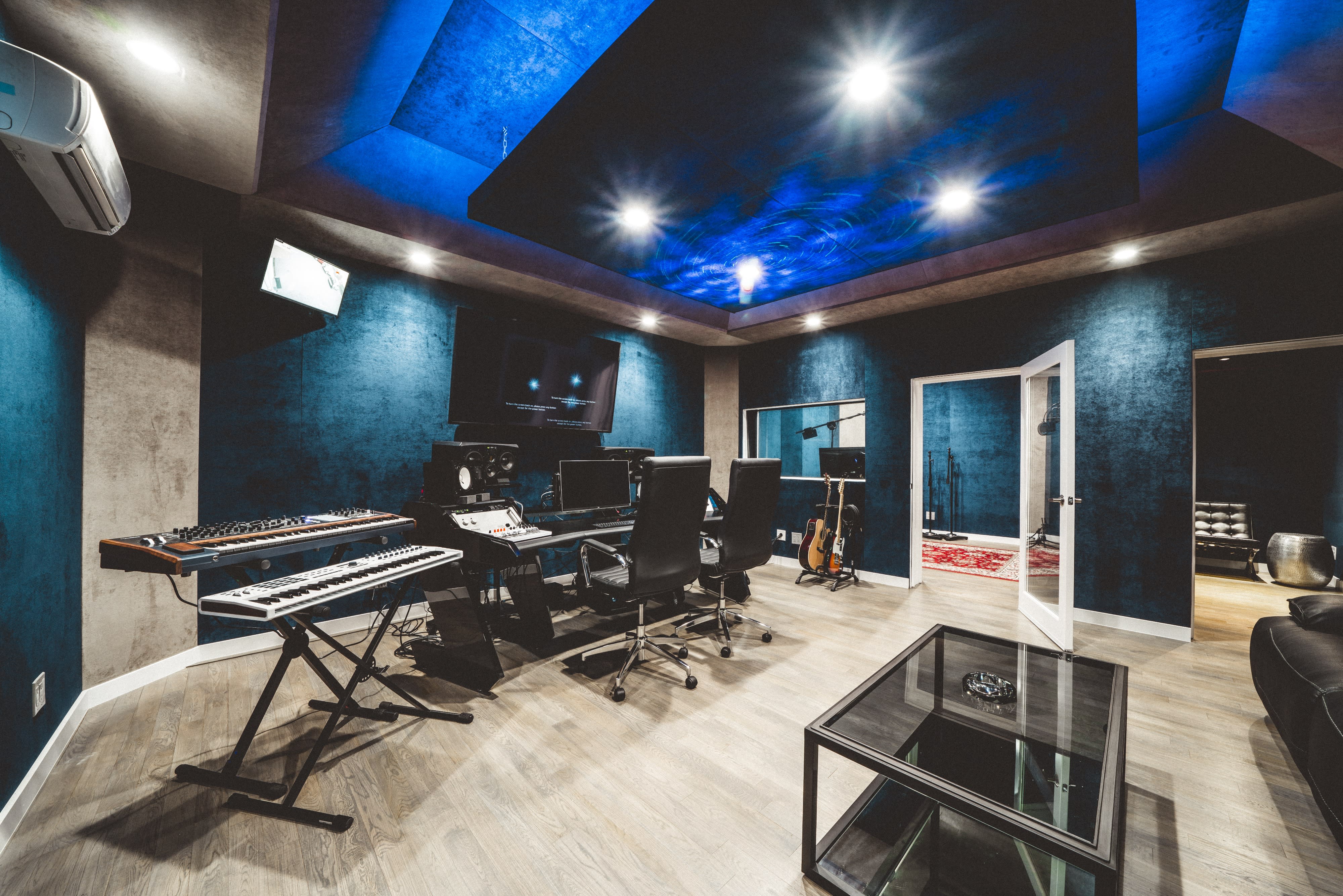 Recording Studio with Blue Velvet Walls!, North Hollywood, CA | Event |  Peerspace