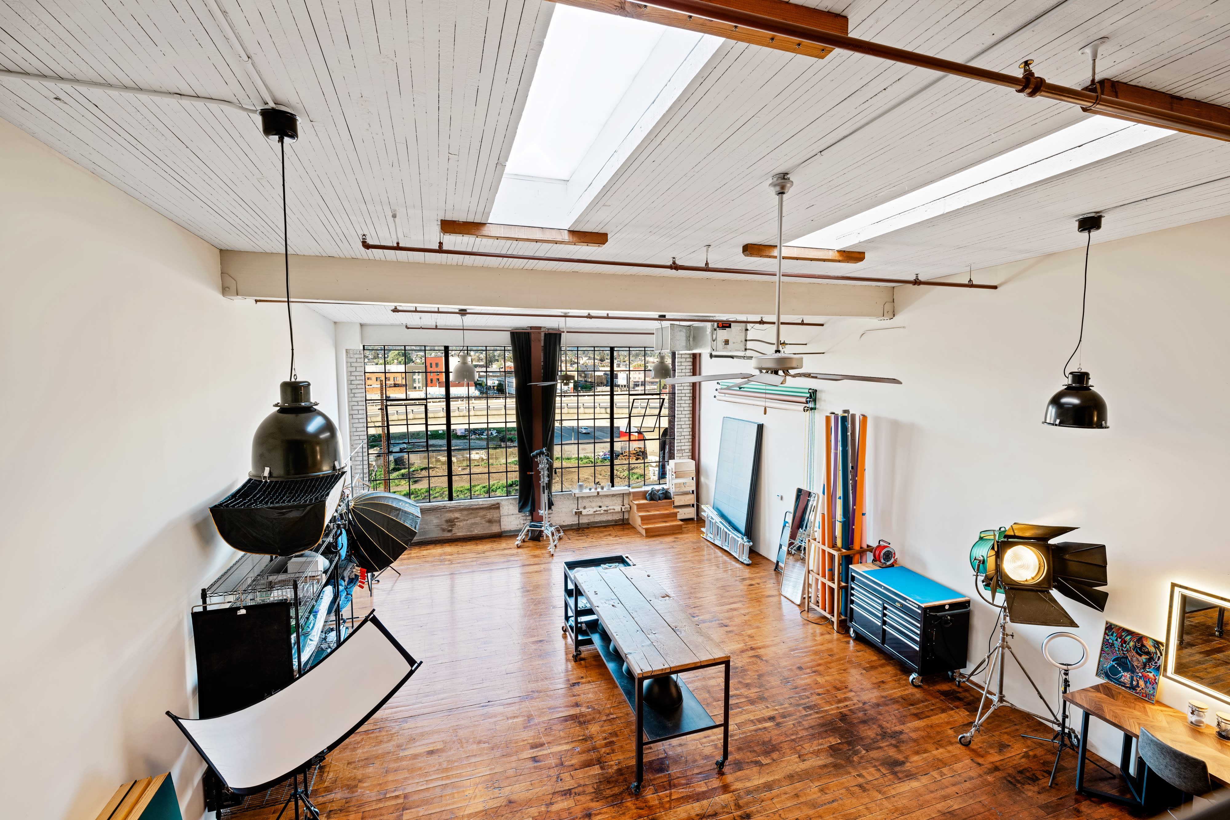 Industrial Artist Warehouse Loft with Natural Light and Views of Downtown.,  Oakland, CA, Production