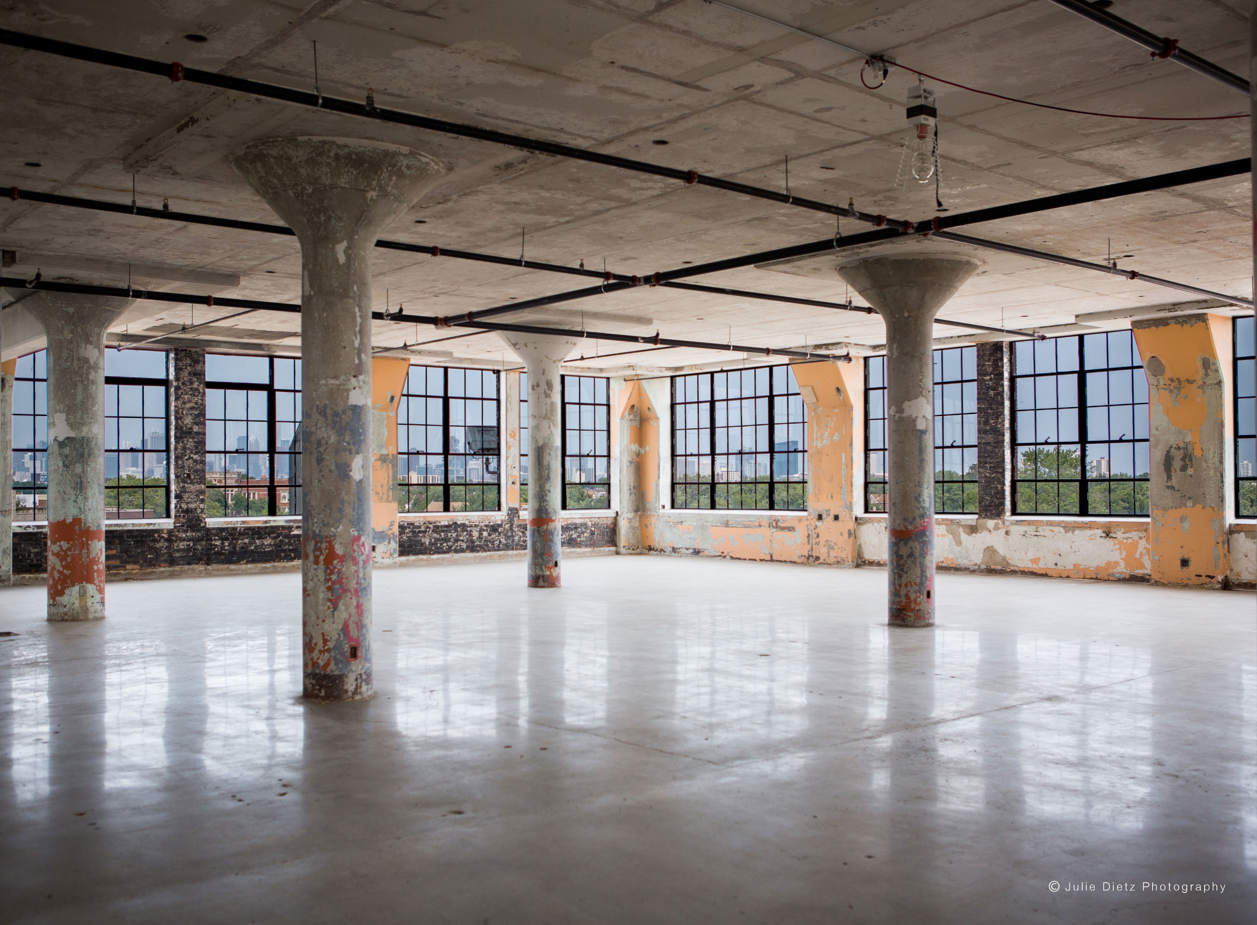 Industrial Artist Warehouse Loft with Natural Light and Views of