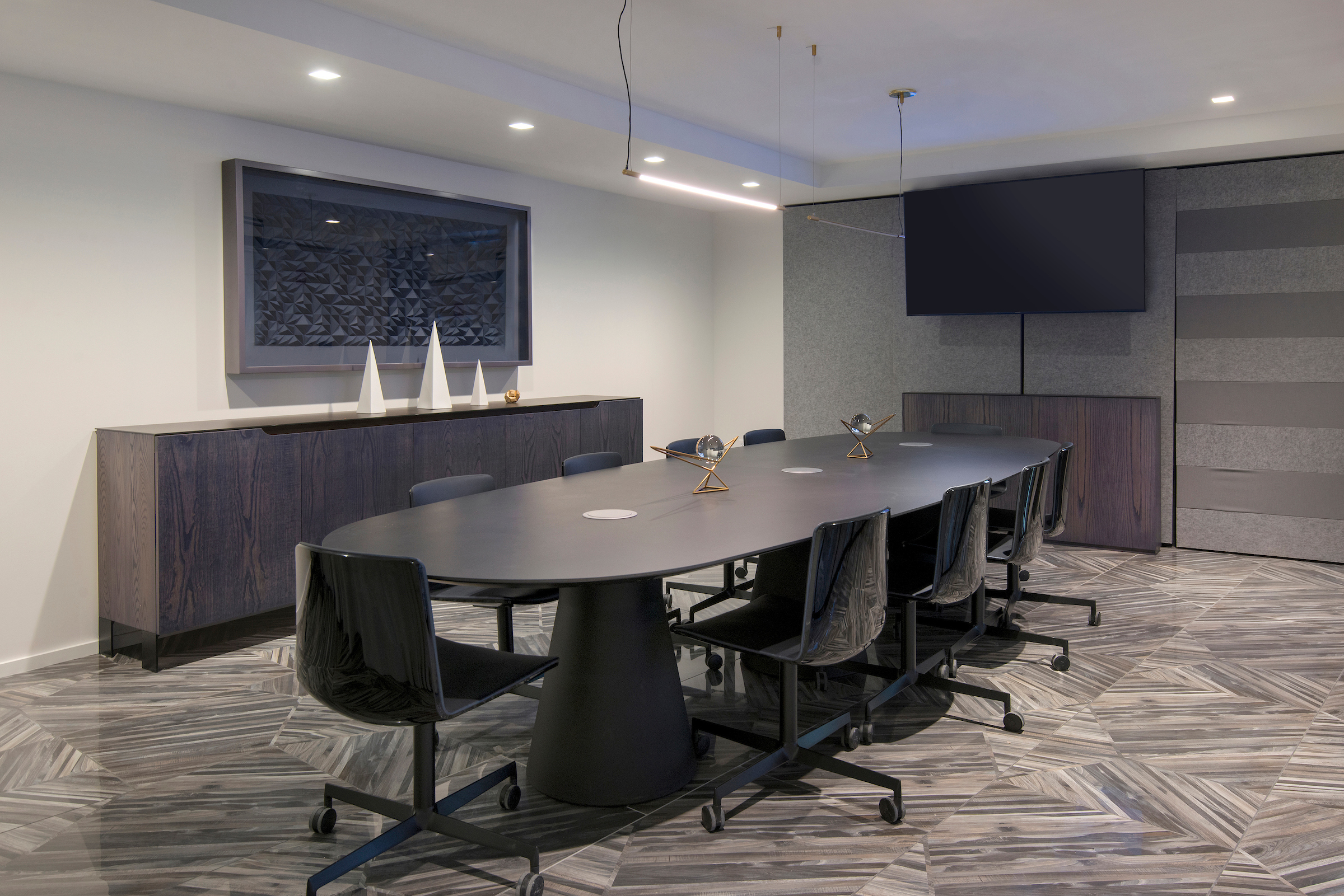 modern executive conference room