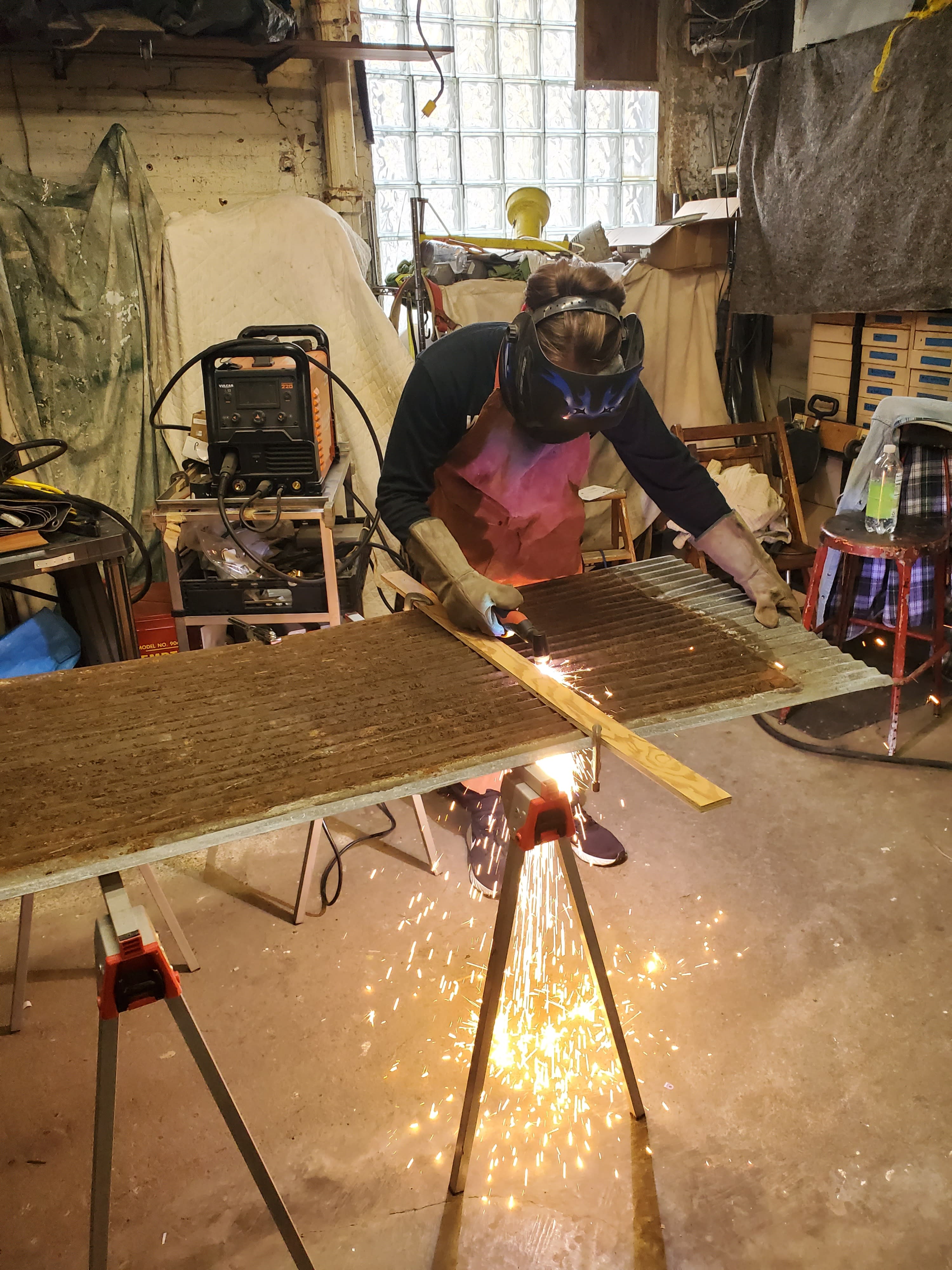 Deep Large Pie Pan — She- Weld  Sculptor, Designer, Educator, Blacksmith,  Welder NYC, Brooklyn, Catskills