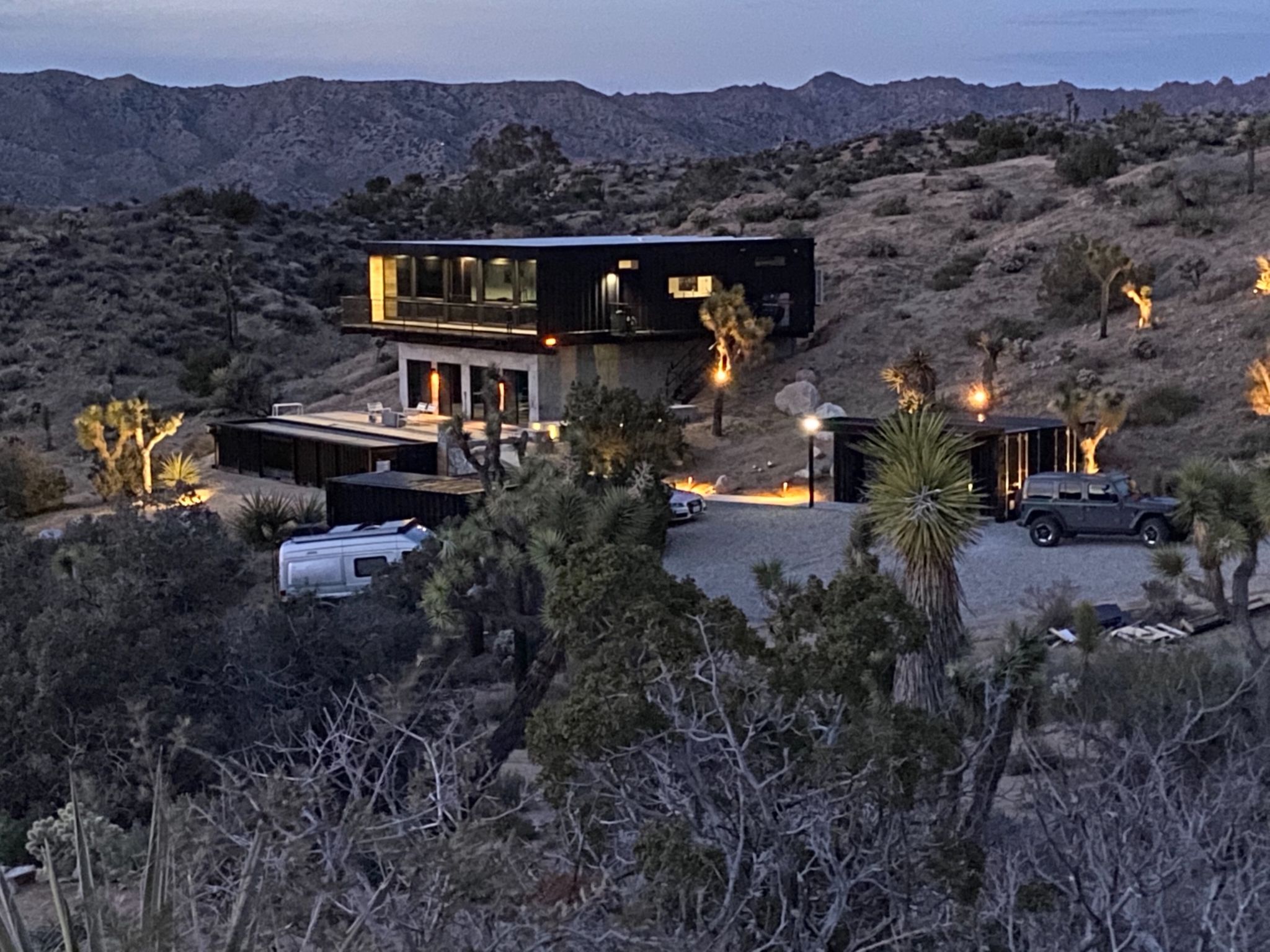 Black Box Shipping Container Home in Yucca Valley CA, USA 