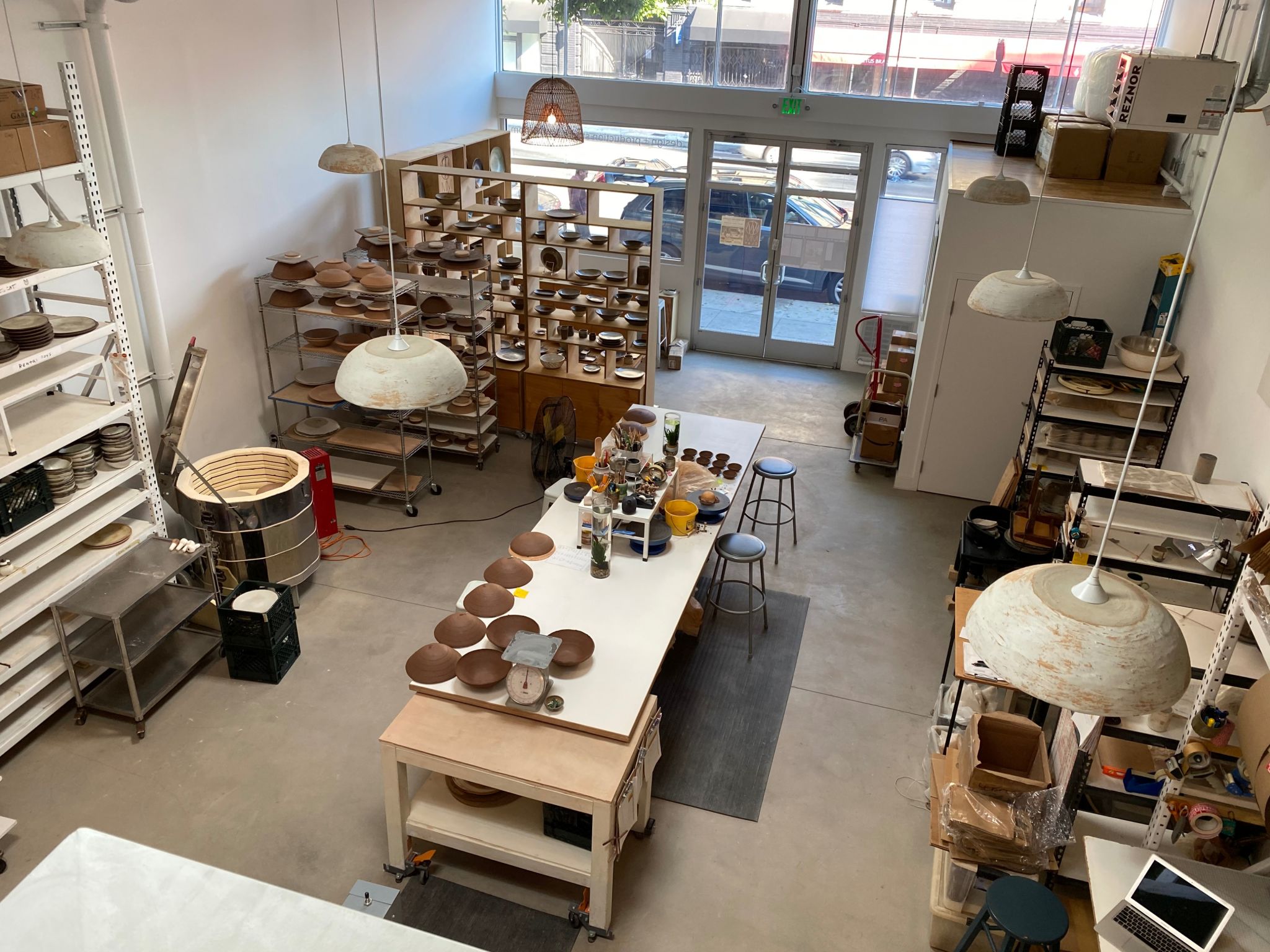 Beautiful Hayes Valley Production Pottery Studio & Showroom - open-air back  patio, well lit interior / skylights , exposed beam ceilings, San  Francisco, CA, Event