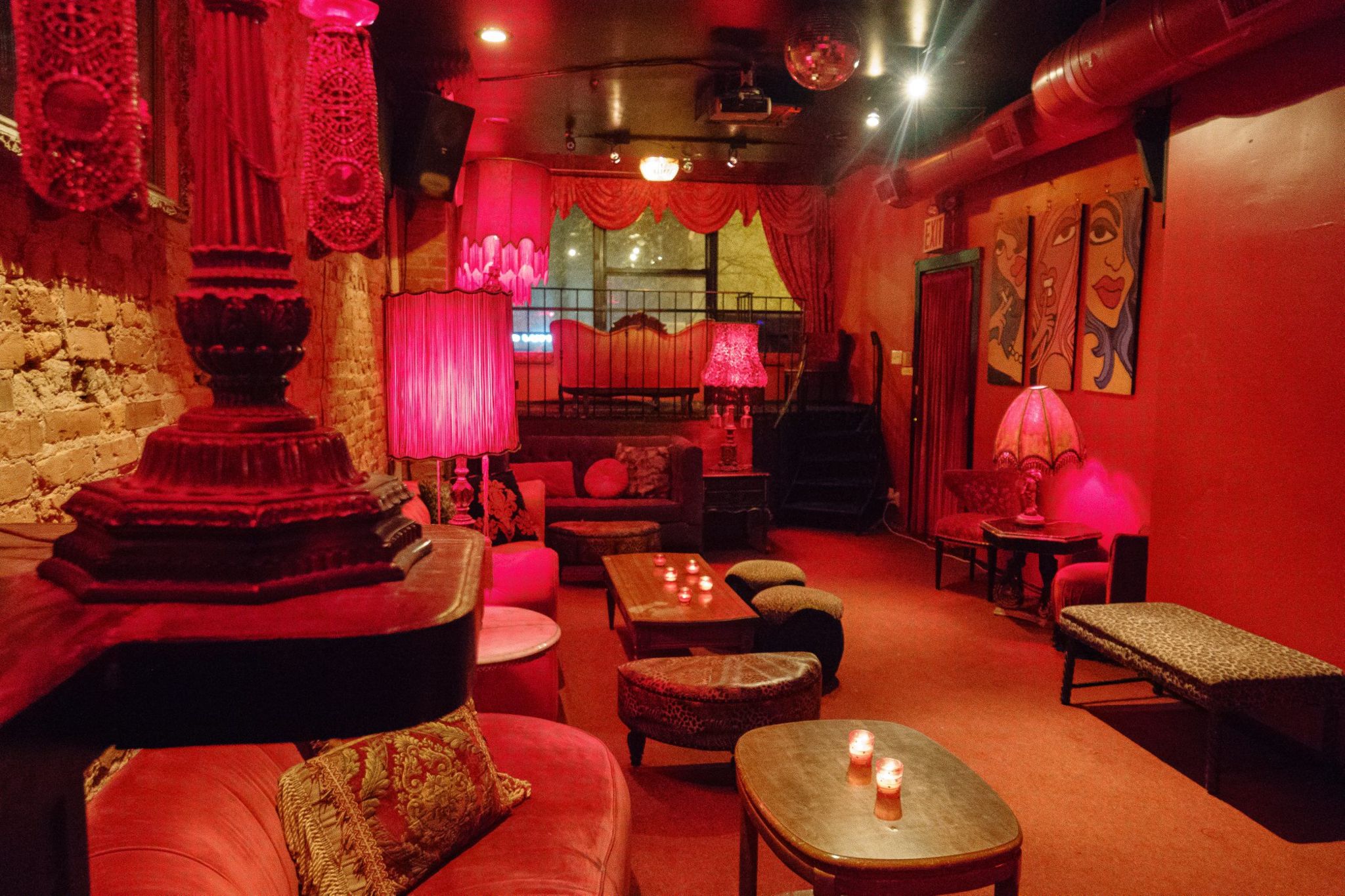 Regnjakke Dangle Erobrer Red lit, bordello-style bar/lounge in Historic Greenwich Village, New York,  NY | Off-Site | Peerspace