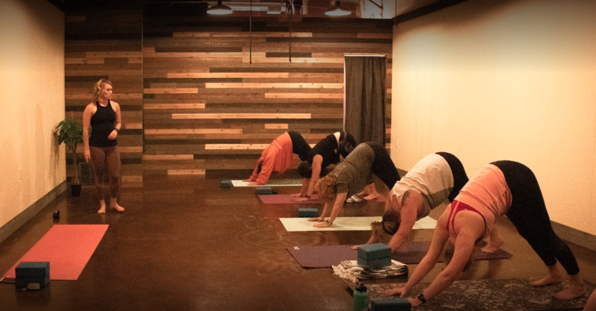 Dark Brown, Nature-Accented Yoga Studio, Belton, TX