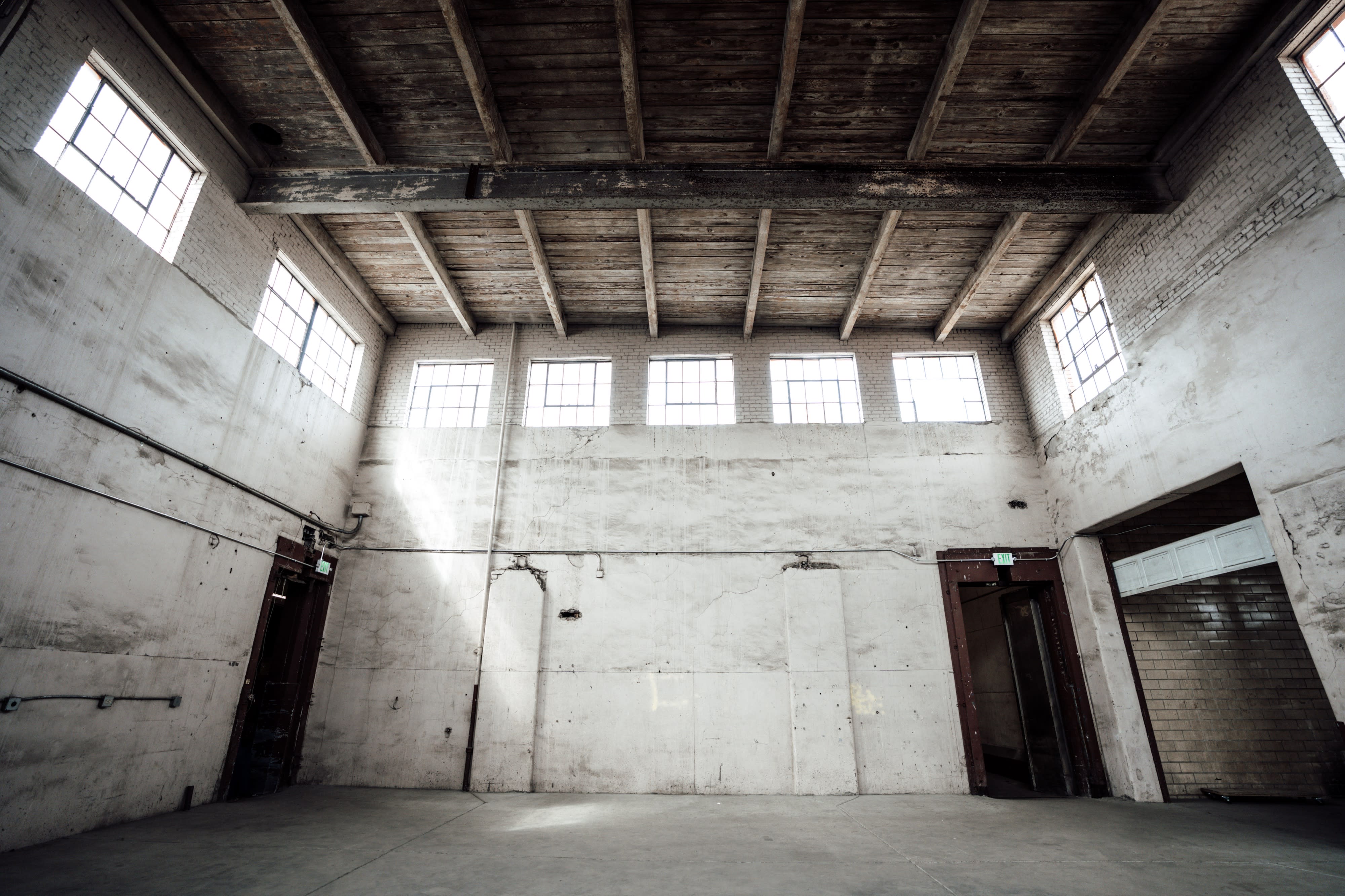 inside abandoned warehouse