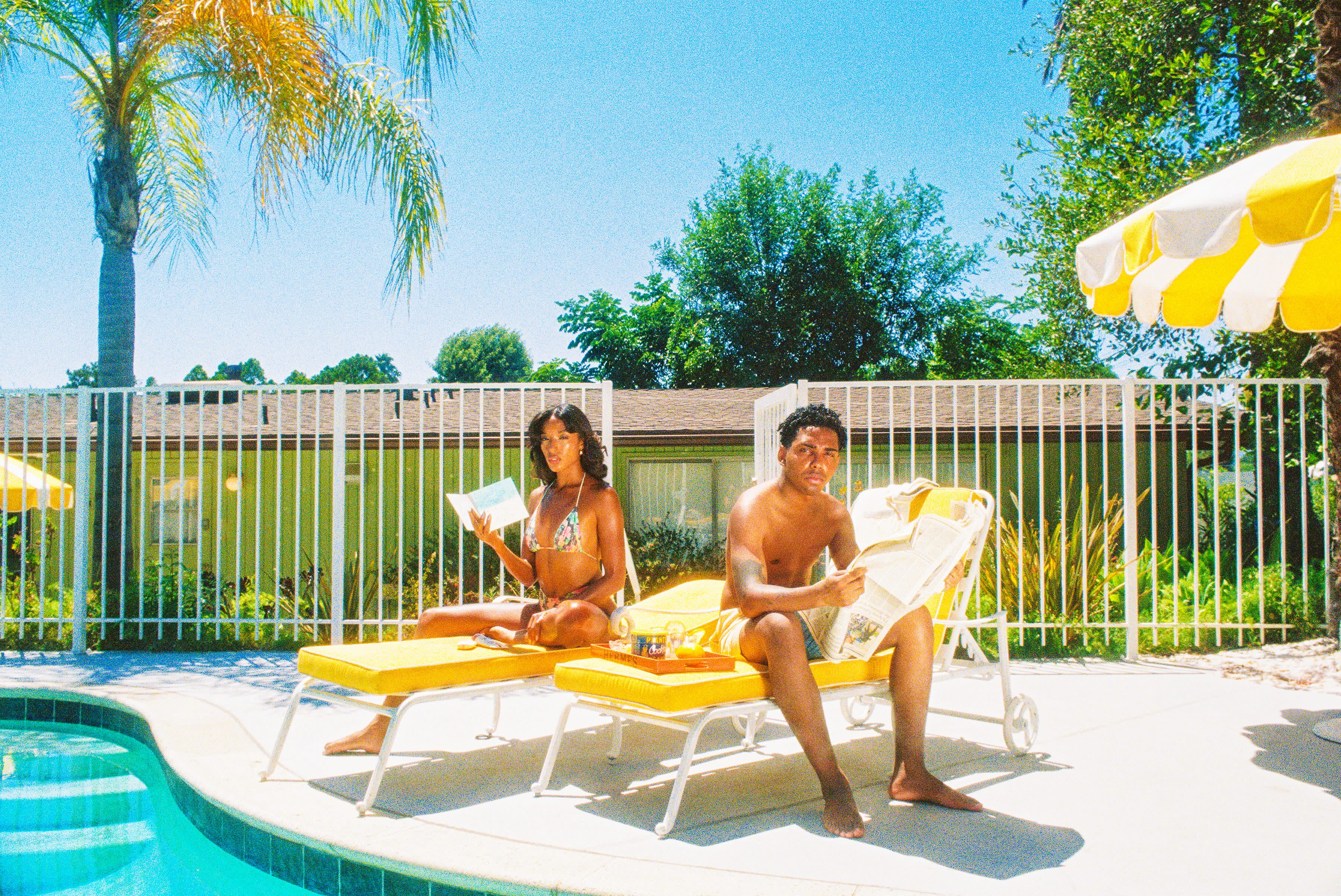 Palm Springs Style Pool With Diving Board Lush Greenery Love Shack Northridge CA Production Peerspace