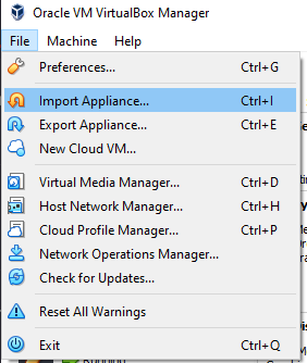 vbox import appliance