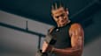 man doing biceps curl