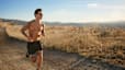 An running outside as part of Peloton's marathon training plan.