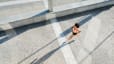 Woman running outdoors