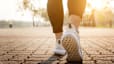 Person walking outdoors, a form of LISS cardio