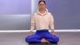 Nico Sarani practicing yoga breathing 