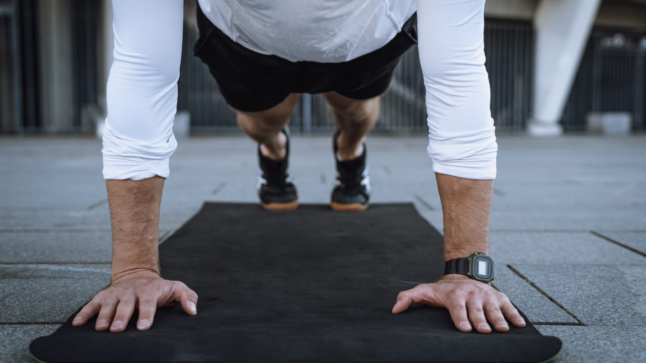 Exercise mat for push ups sale