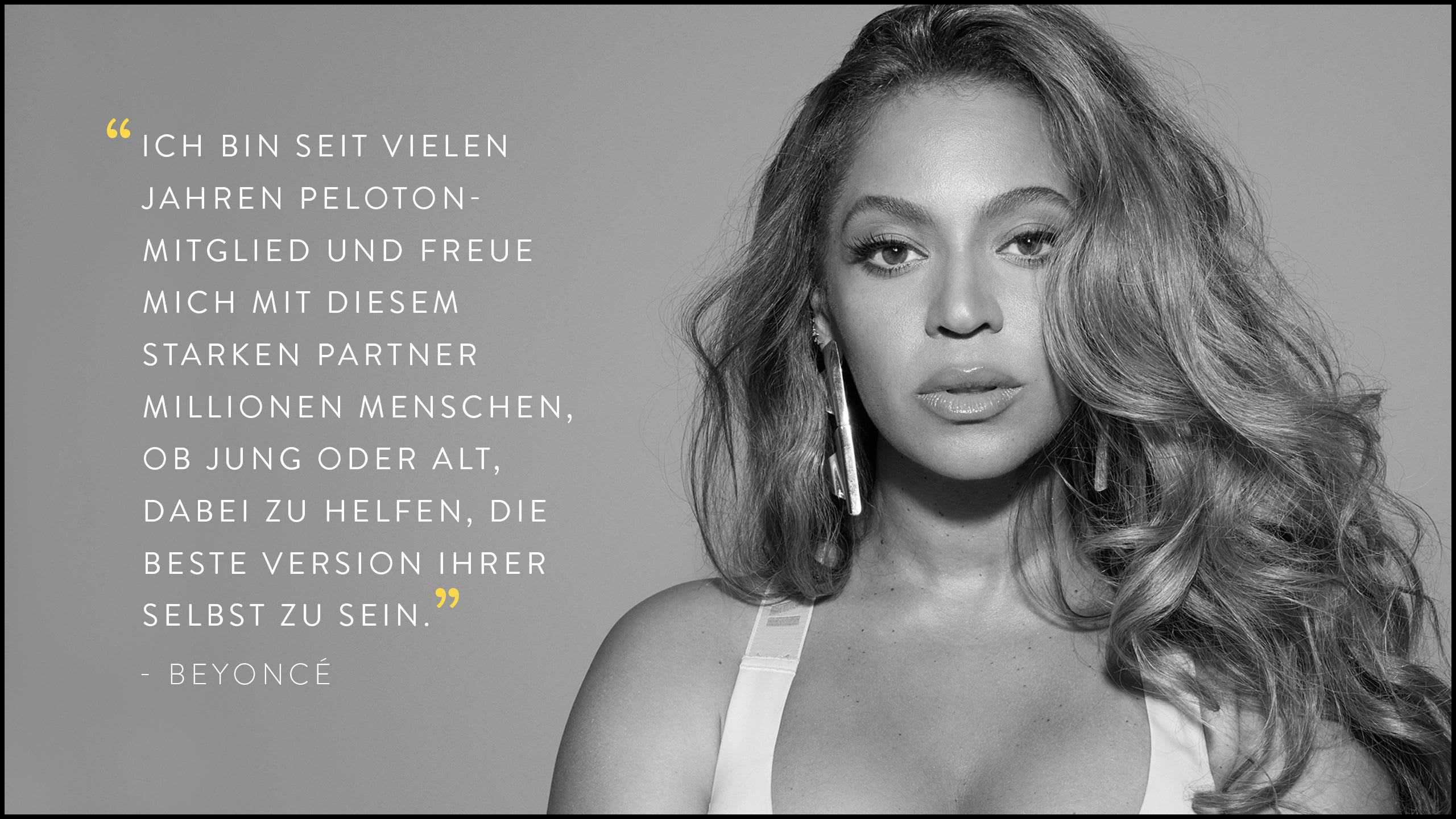One Team Beyoncé und Peloton schließen eine einzigartige Partnerschaft.