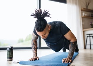 Man doing push-up 