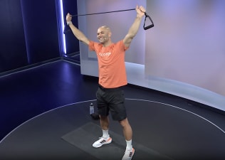 Marcel Maurer with resistance bands