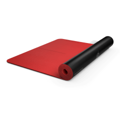 Peloton Reversible Workout Mat | 71” x 26” with 5 mm Thickness, Premium  Heavy-Duty Floor & Yoga Mat, Tear & Scratch Resistant, Black, Red