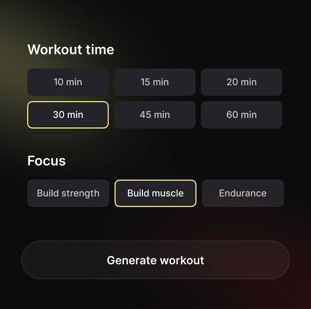 Workout generator