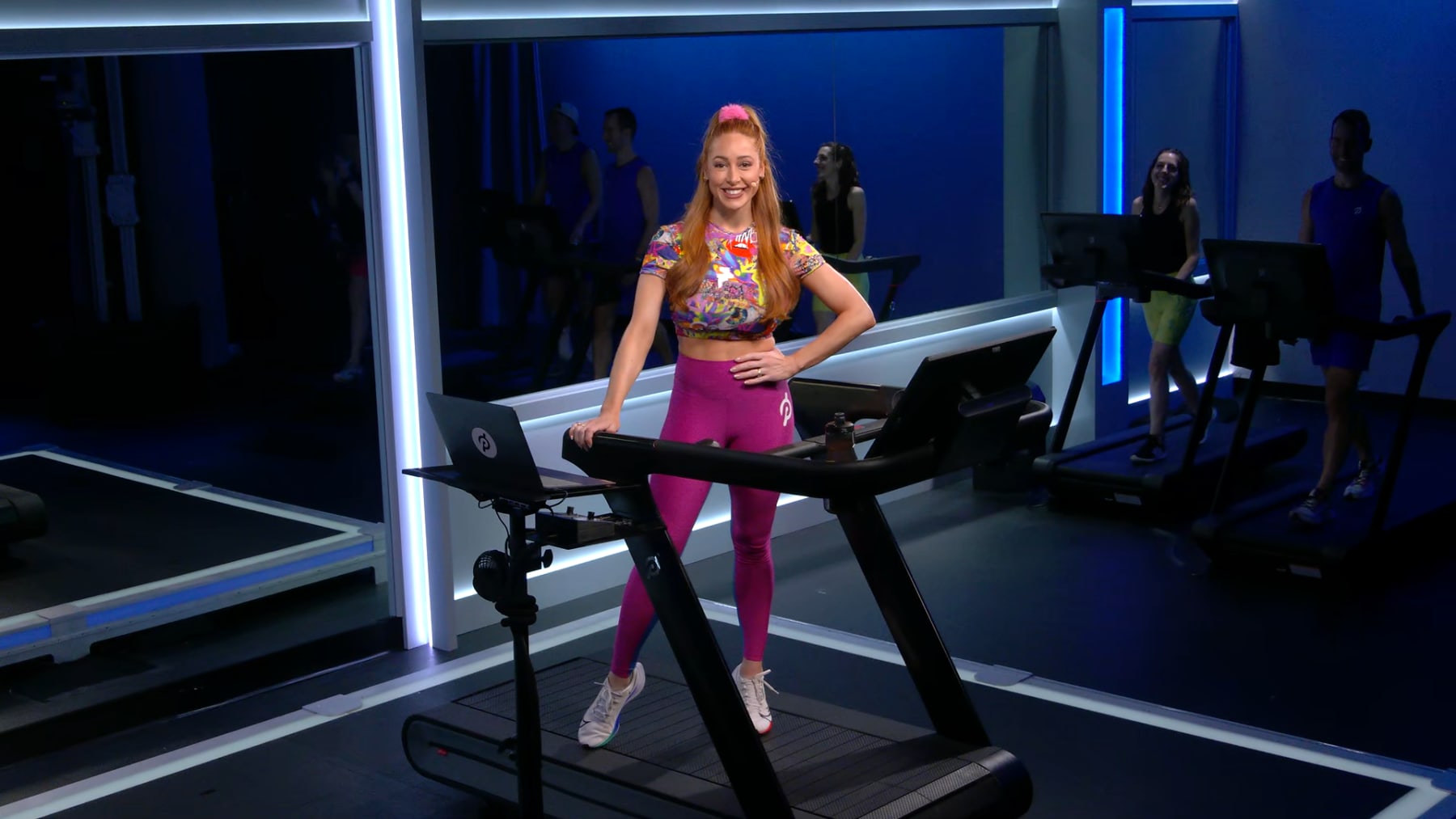 Peloton treadmill online class