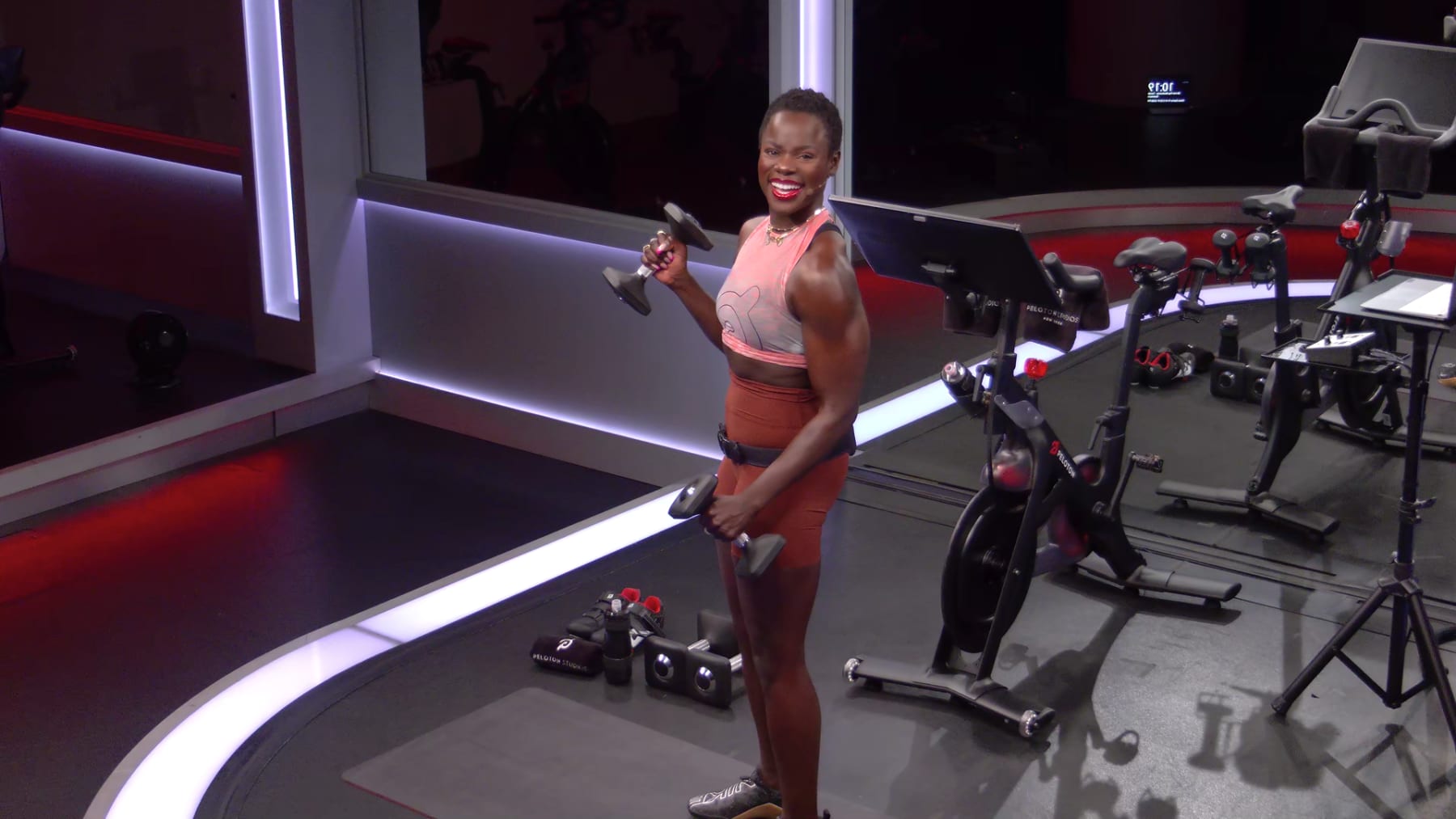 Peloton bootcamp with bike top