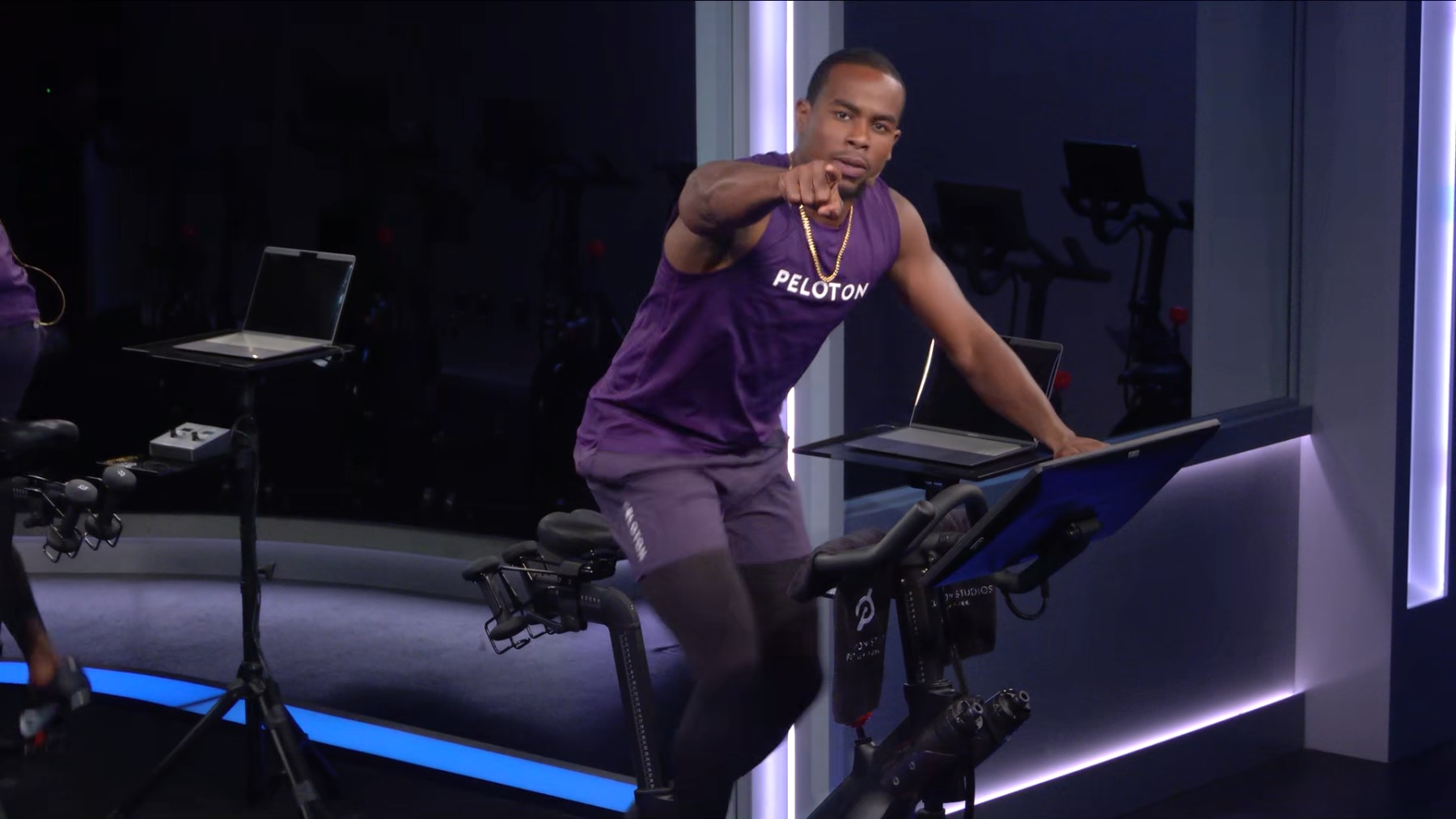 Peloton ride in studio online