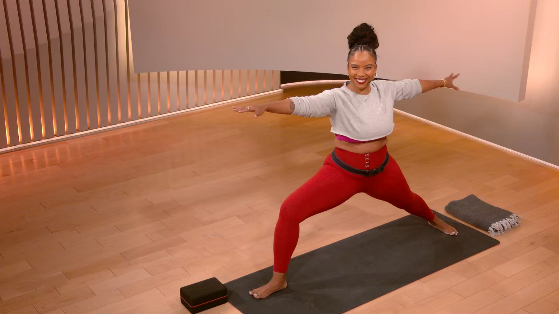 Yoga blanket peloton clearance