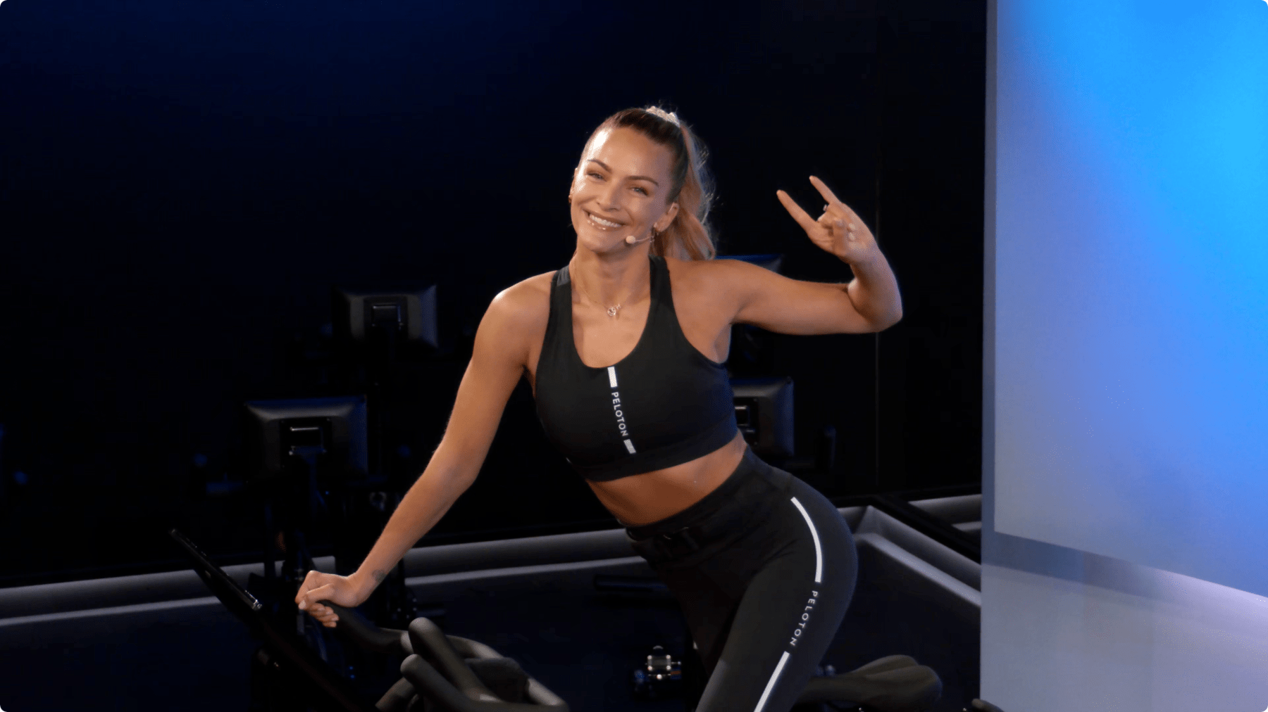 Peloton bike rocking store