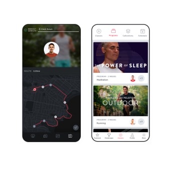 The Peloton App displayed on a mobile phone