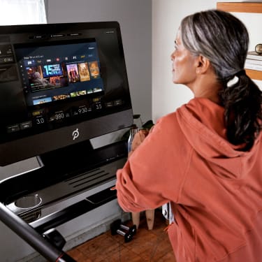 Add a routine from Peloton’s world-class Instructors to your Entertainment workout.
