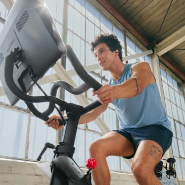 Member watching Youtube on Peloton Tread