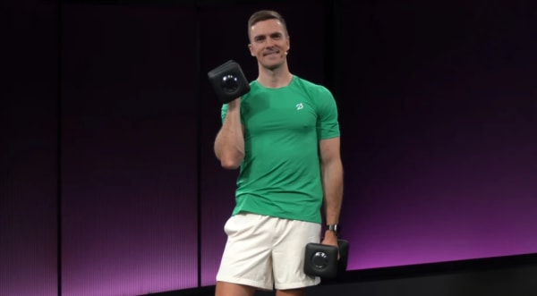 Ben Alldis lifting dumbbells