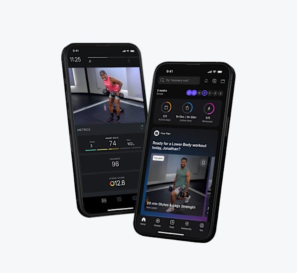Phone screen displaying Peloton app